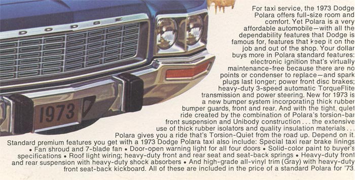 detail: 1973 Dodge cabs