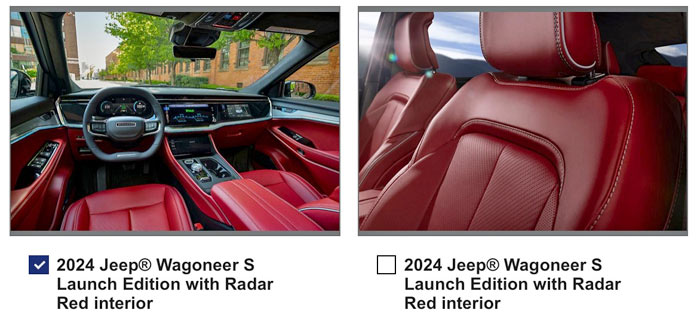Radar Red leather interior - which color is it?