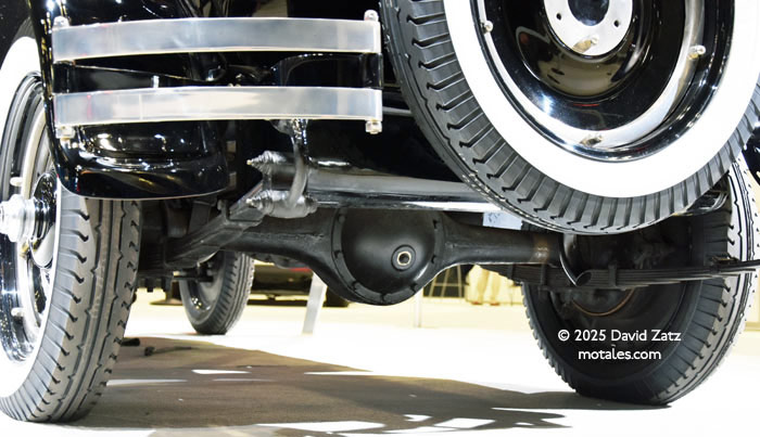 Chrysler bumper, differential, spare tire, and rear suspension