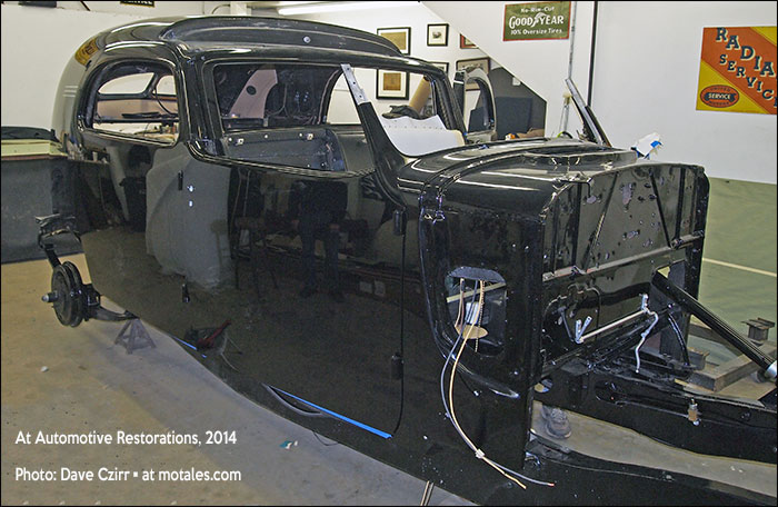 della chrysler car in restoration (1937 LeBaron)