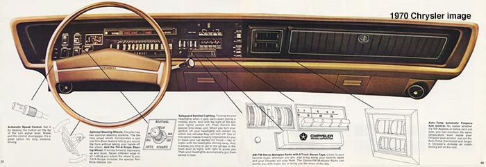 1970 Chrysler dashboard
