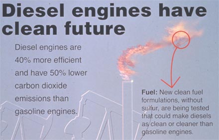 clean diesel boasting