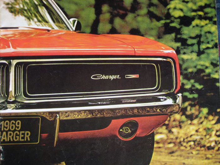 1969 dodge charger closeup