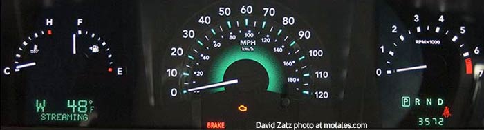 2009 Dodge Journey gauges