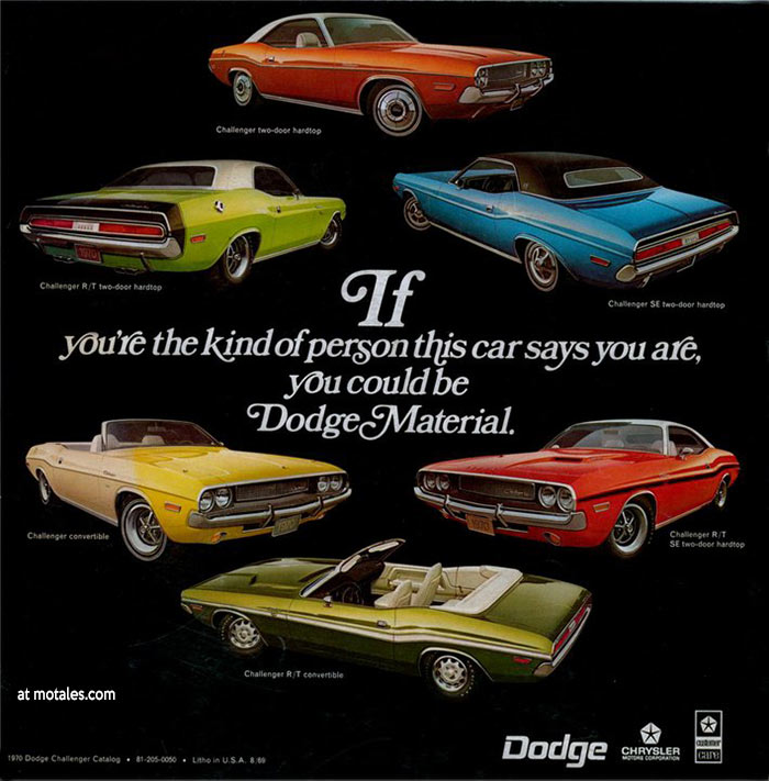 1970 Dodge cars brochure