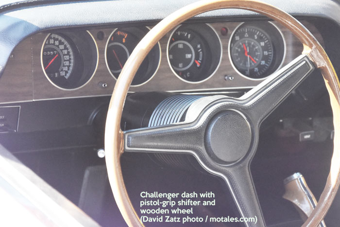 1970 Dodge Challenger dashboard and gauges