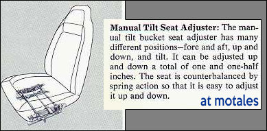 manual seat adjusters
