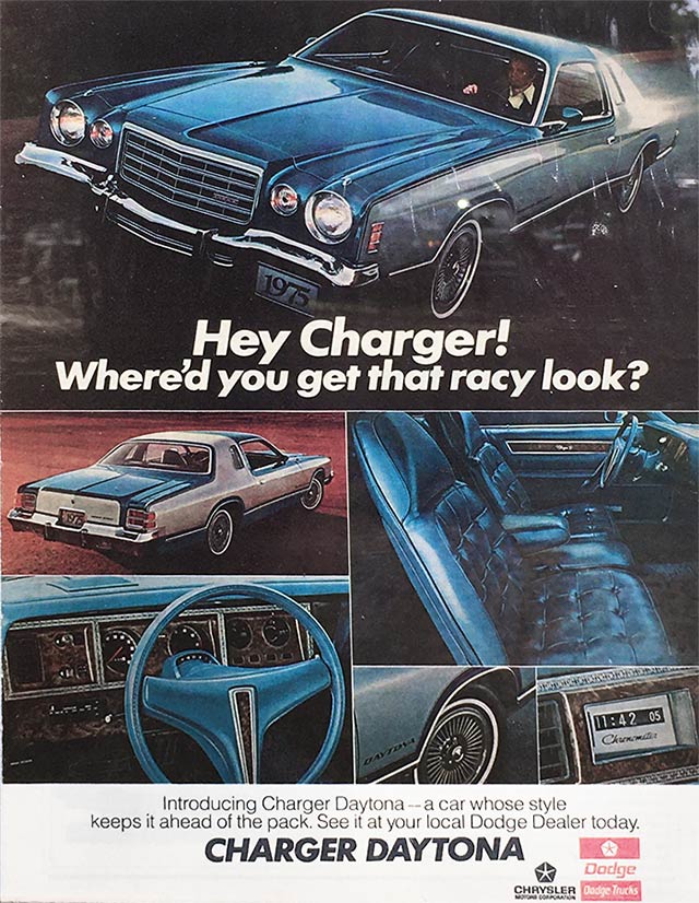 1975 Dodge Charger Daytona ad