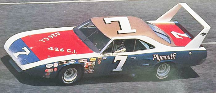 Plymouth Superbird at raceway