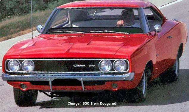 1969 Dodge Charger 500 aero car