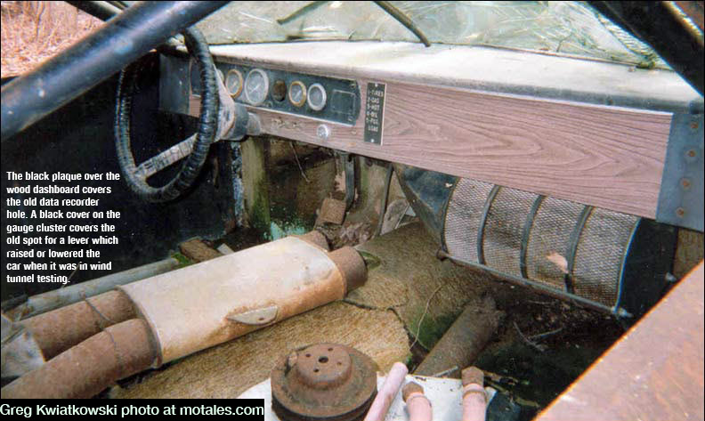 inside the first Dodge Charger Daytona - 200 mph car