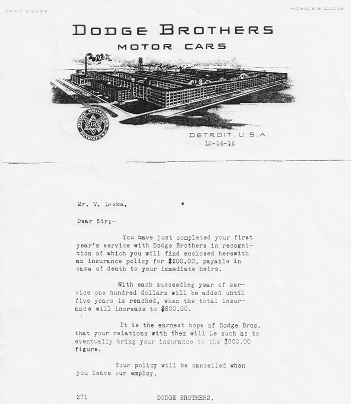 Dodge Brothers insurance