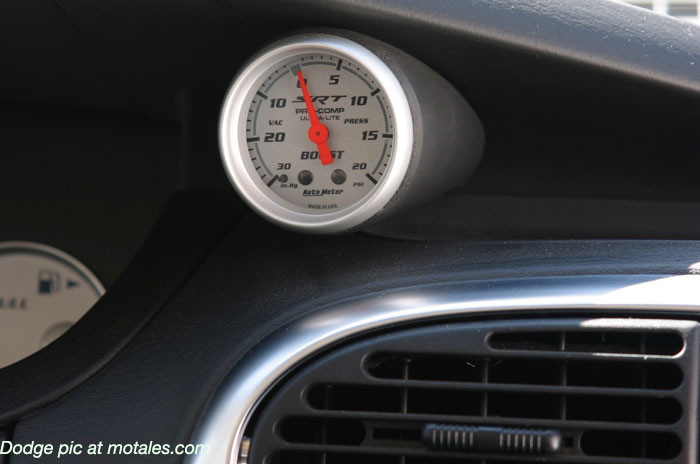 aftermarket-style boost gauge