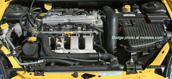 Under the hood of a Dodge SRT4