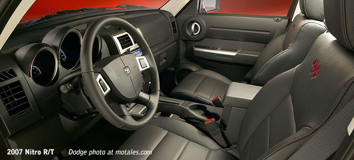 Dodge Nitro leather seats