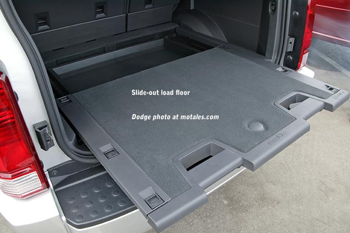 sliding load floor