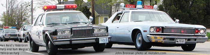 Plymouth Gran Fury police cars