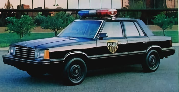 1983 dodge aries police car