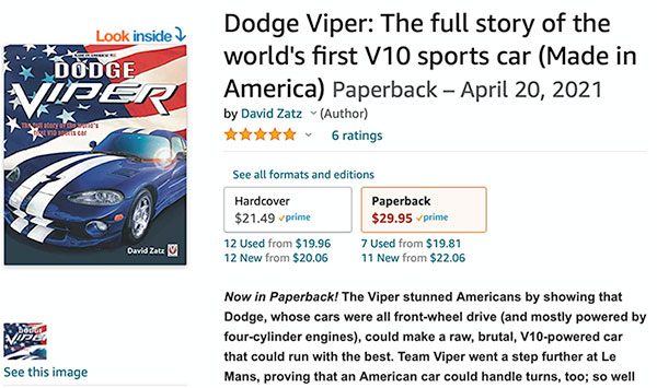 Dodge Viper ad