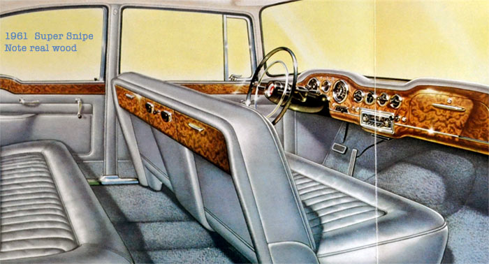 1961 Humber Super Snipe interior