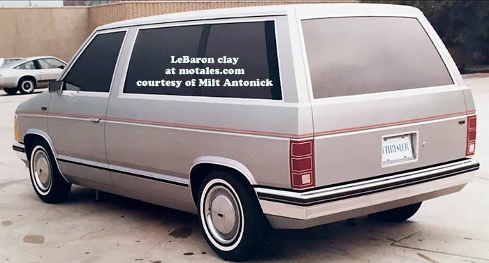 Chrysler LeBaron minivan clay