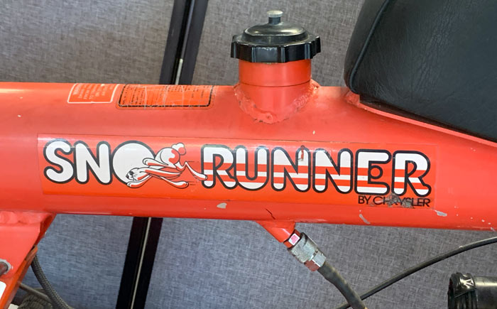 sno-runner frame and fuel tank