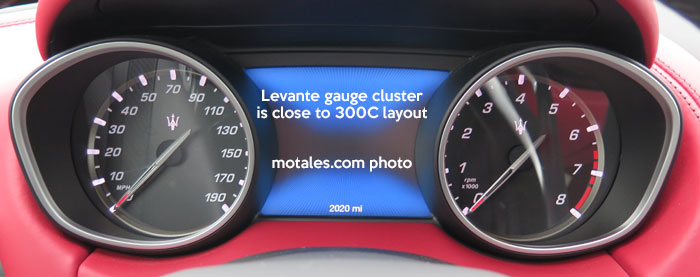 Maserati Levante gauges