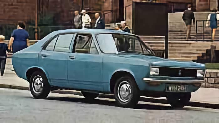 blue Hillman Avenger car