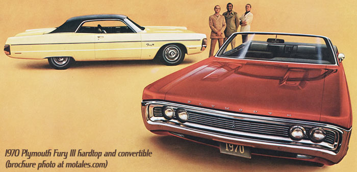 1970 Plymouth Fury cars