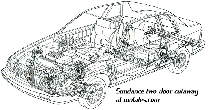 Dodge Shadow two-door cutaway