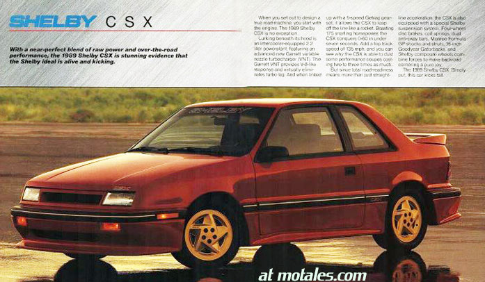 Shelby CSX ad