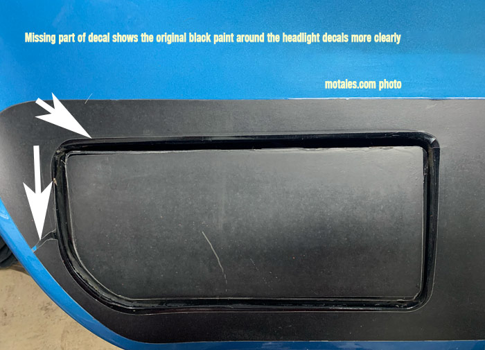 wing car nose decal