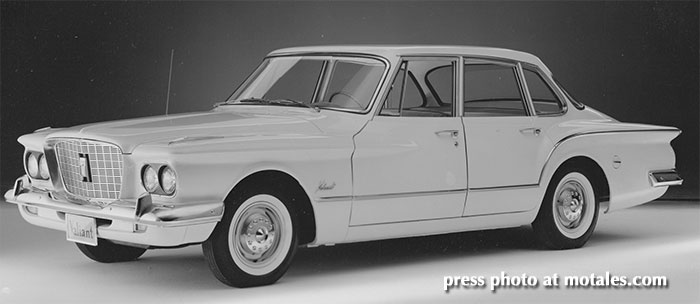 press photo 1960 Plymouth Valiant compact car
