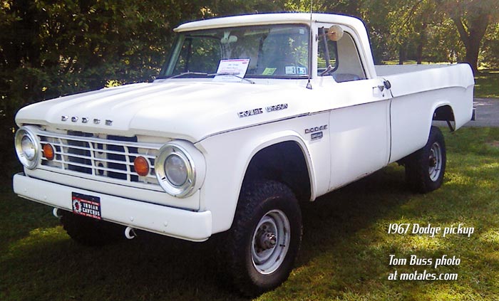 1967 Dodge pickup at Hagley car show