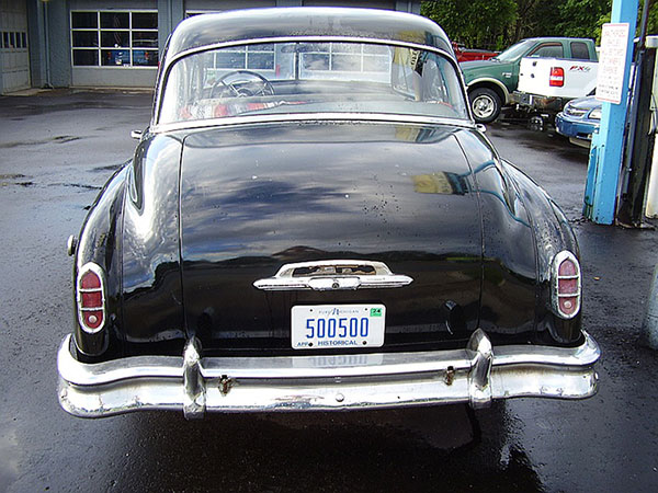 rear of 1951 DeSoto Deluxe car