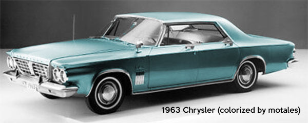 Teal 1963 Chrysler