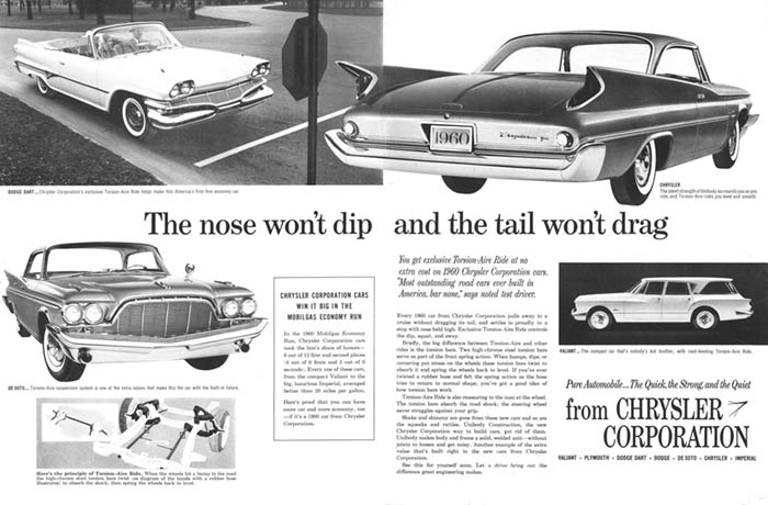1960 Chrysler suspension ad