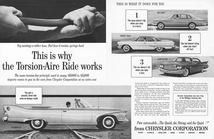 1960 Torsion-Aire Ride ad from Chrysler