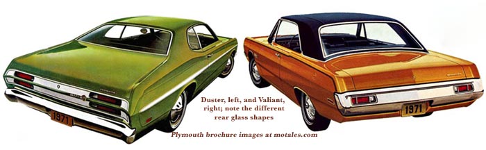 1970 Plymouth Duster and Valiant