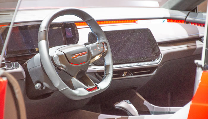 Charger Daytona electric car dashboard