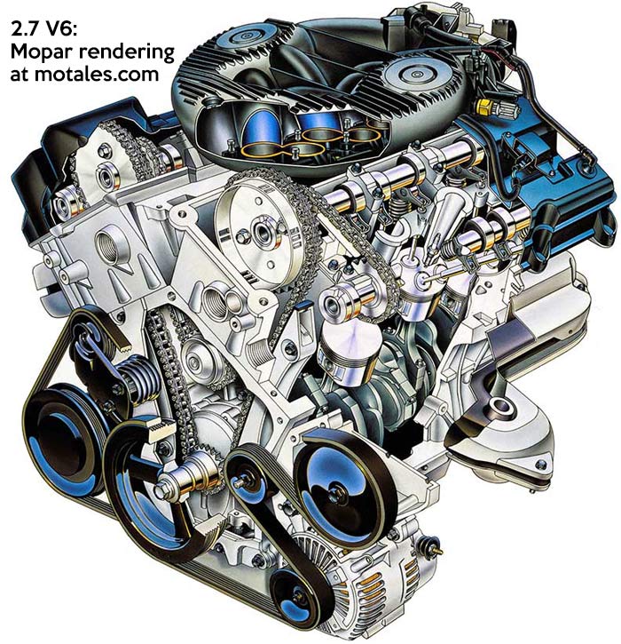 2.7 liter Chrysler V6 engine