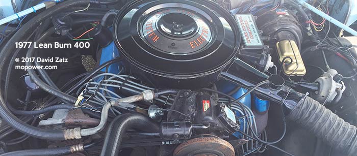 1977 lean burn 400 V8 engine