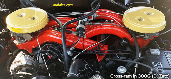Chrysler cross-ram wedge engine