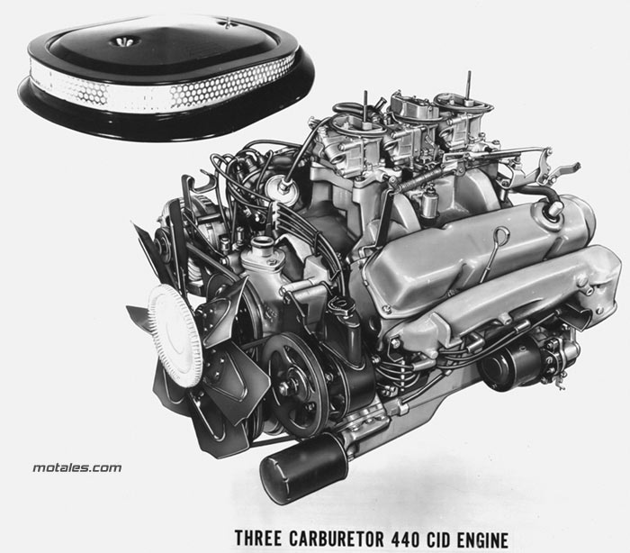 440 triple carburetor Six-Pack