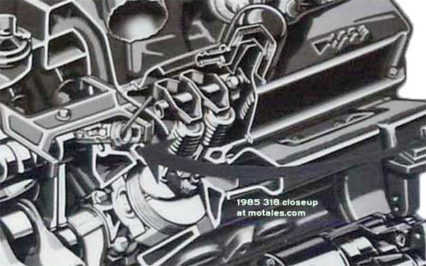 1985 roller valves on Chrysler 318-360 engine