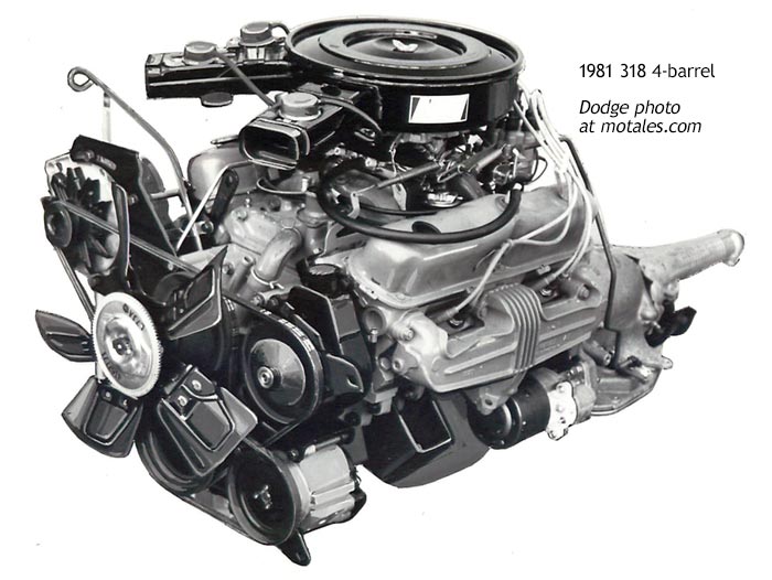 1981 four-barrel Chrysler 360 V8