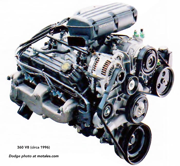 1996 Mopar 360 V8 from Dodge Truck