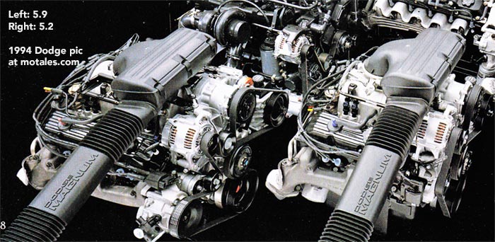 5.2 and 5.9 V8 engines