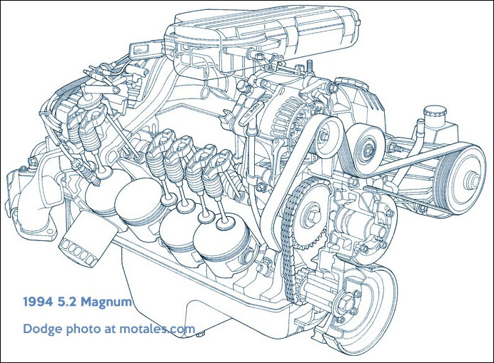 1994 5.2 Magnum V8 engine