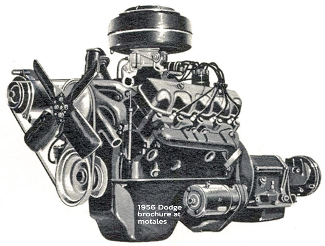 1956 Dodge Red Ram poly engine